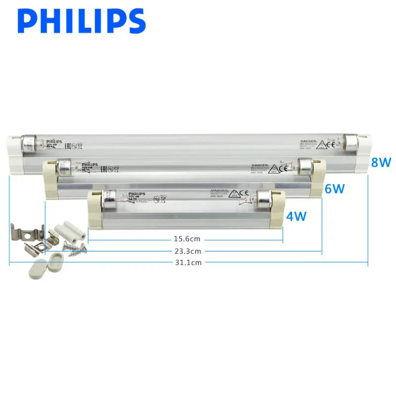 Philips Ultraviolet lamps T5 UV lamp TUV 6W uv lamp ozone free for sterilization