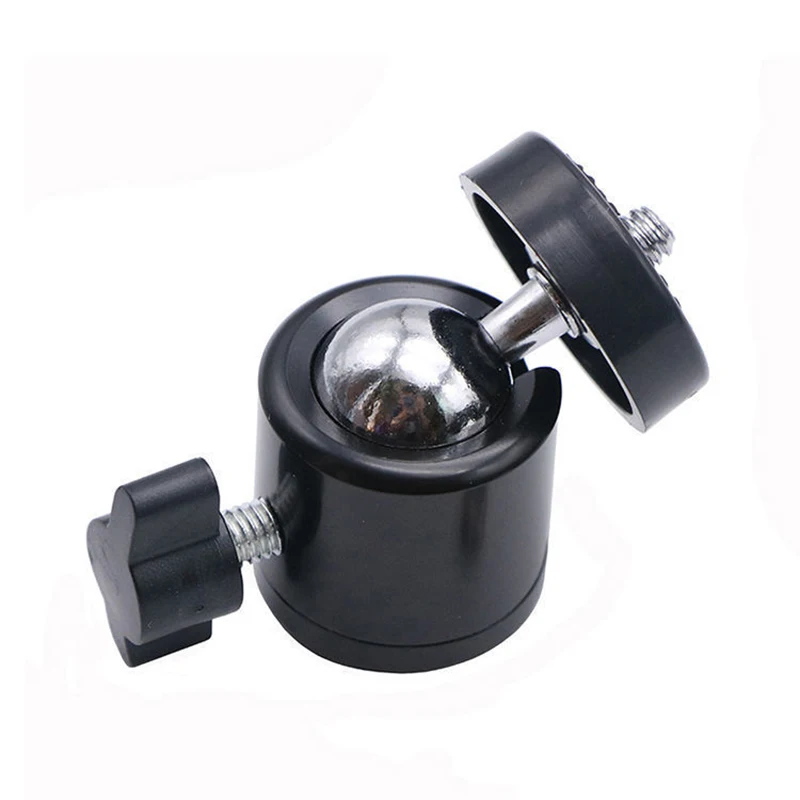 wholesale Camera Tripod Ball Head Yuntai Universal 1/4 Screw Hot Shoe Photographic Equipment Accessories Ring light head