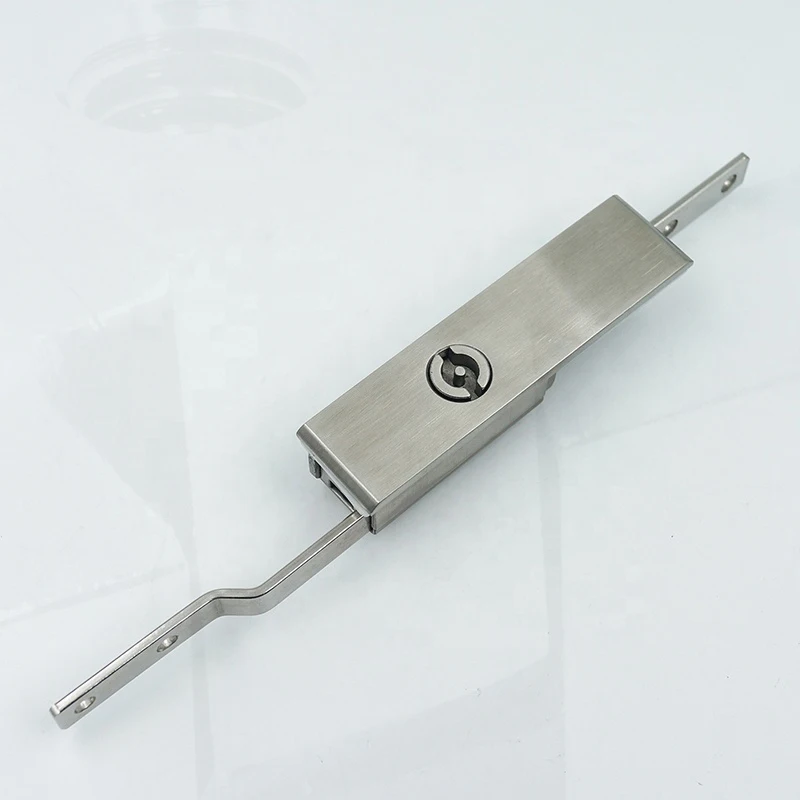 MS821 из цинкового сплава для распределительного ящика шкафа подключения 2 или 3 точечный переключатель блокировки дверей коробка качели скольжения стержень плоский замок шатуна