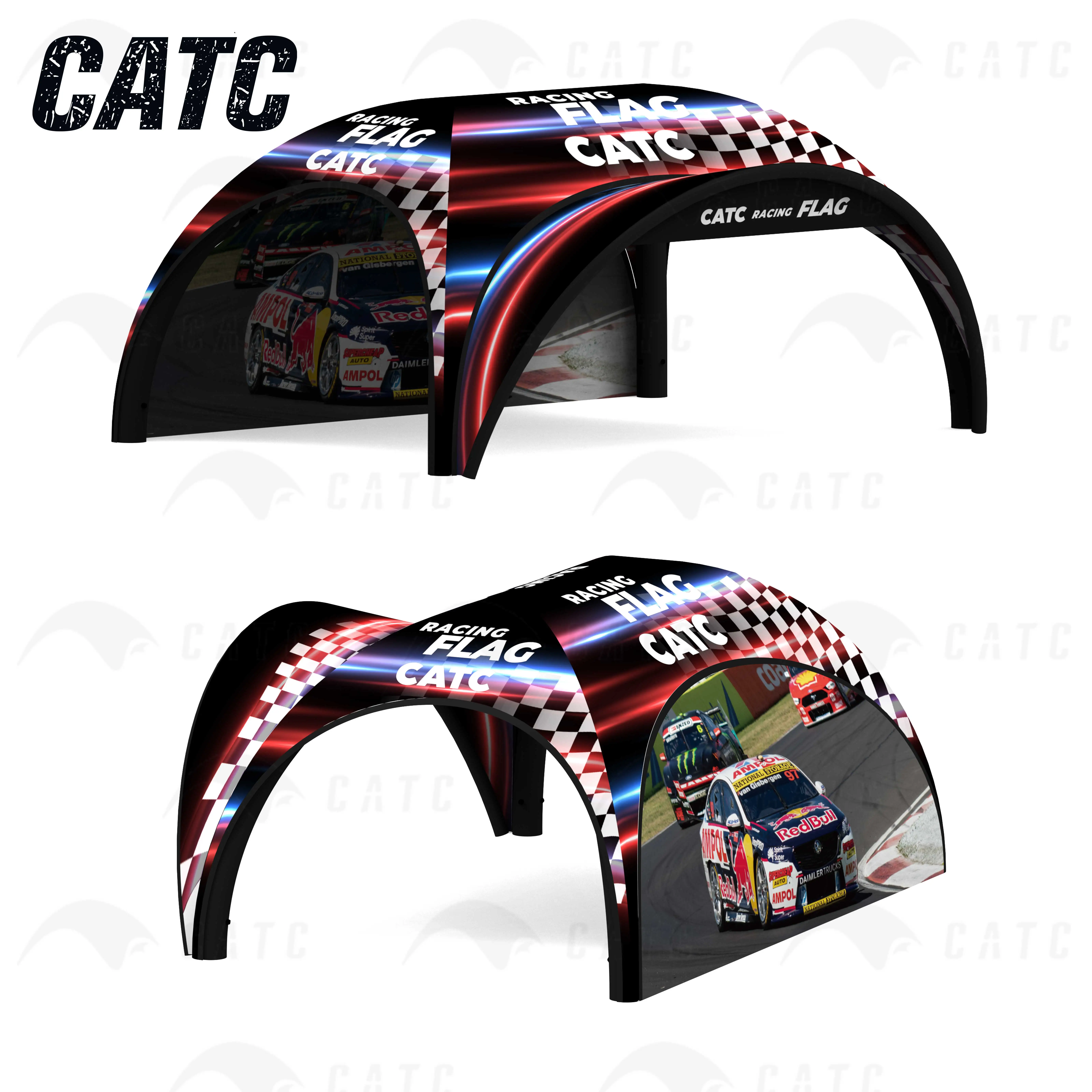 CATC Car Used Inflatable Long X Pro Tent for Racing Events Outdoor Air Marquee PVC Large Canopy Tent