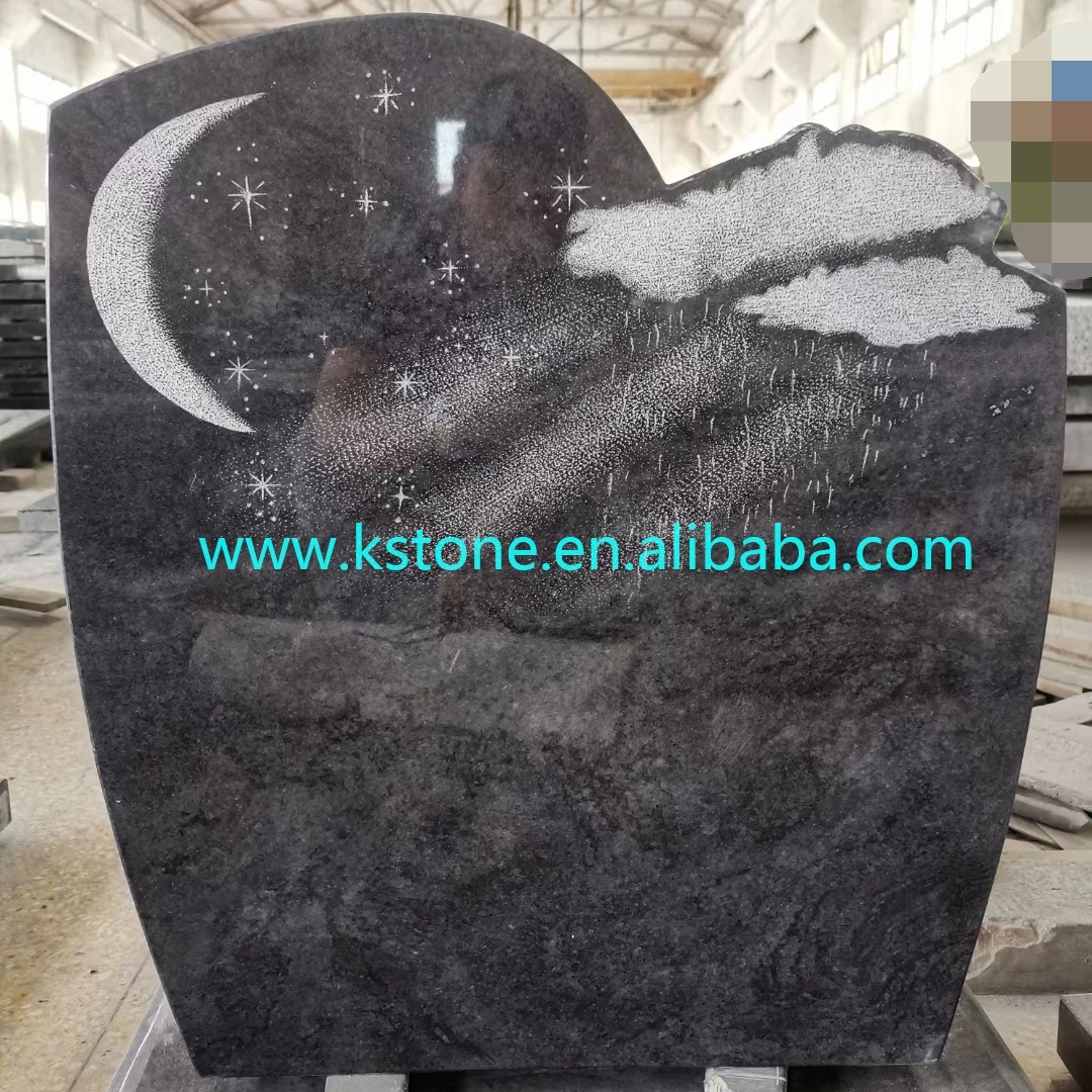 
Памятные памятные надгробия, накладные камни, оптовая продажа, Orion Vizag Blue Bahama Blue Morden style, натуральный камень, Гранитные Изделия 