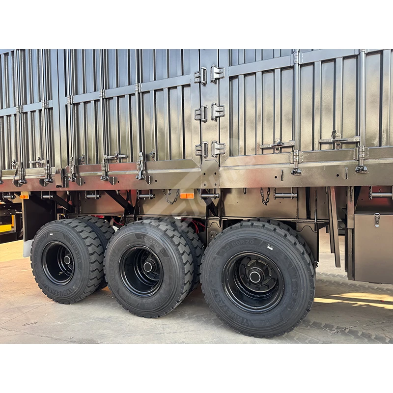Factory Supply 3 Axle Cargo Box Type Semi-Trailer Carbon Steel 40 Tons Fully Enclosed Transport Cargo Van Semi-trailer