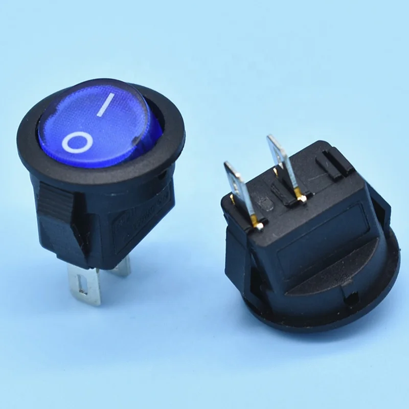 3-Amp 250V постоянное напряжение серии Kcd11 и красном цветах кулисный переключатель 2 Pin ножной переменного тока