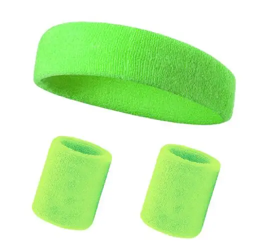 Kinsery Sports Sweatband Terry Cloth Custom Logo quick-Drying Bicep Bands Wristband and headband