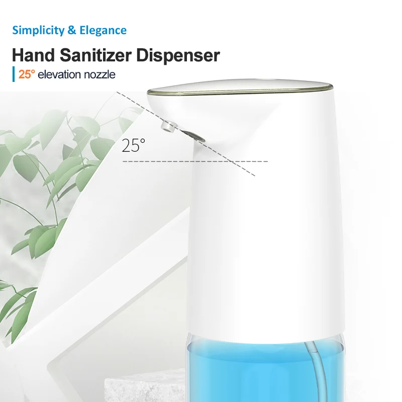 Foam Style Infrared Induction ABS Housing 500mL PET Bottle 1200mAh Automatic Soap Dispenser with Touch Button