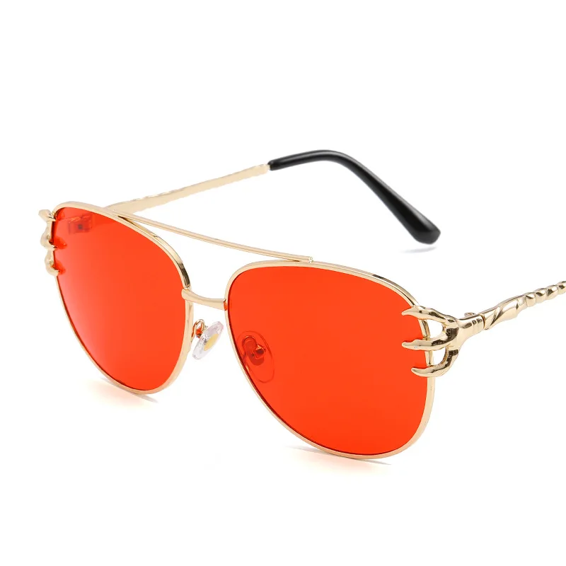 2021 New arrival unique design claw decoration double beams pilot sunglasses 1211