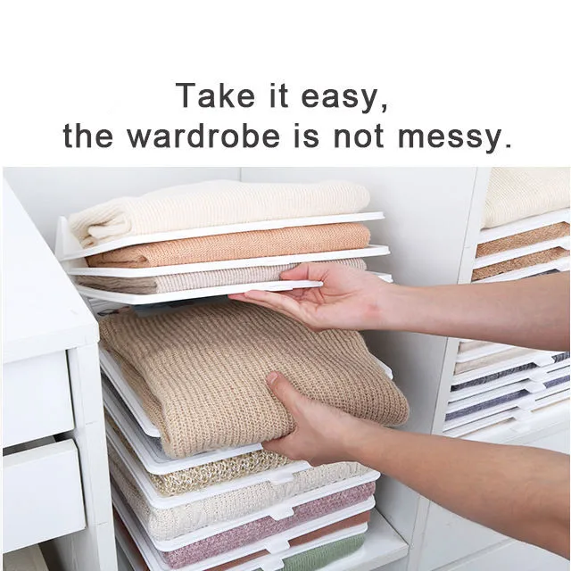 10pcs Wholesale stackable T-shirt folding board plastic dressbook clothing organizer