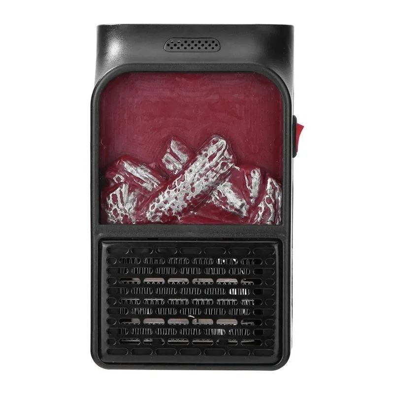 Mini Electric Wall hang Flame Heater Plug-in Air Warmer PTC Ceramic Heating Stove Radiator Household Mini Heater Fan