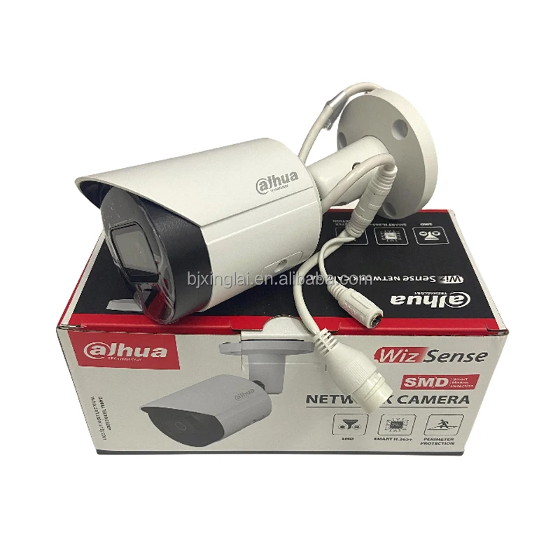 Hot Sale 4MP Bullet POE IP Camera, 30m IR Night Vision Built-in Mic Dahau IP Camera IPC-HFW2441S-S