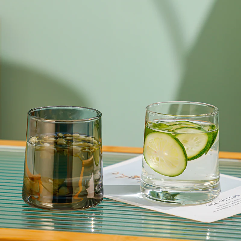 2023 New Arrival 250ml Clear Conical Glass Cup Empty Glass Water Cup
