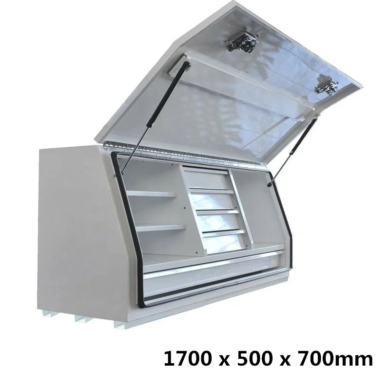 1450x530x820mm Aluminium Front Opening Toolbox 2.5mm Ute Tool Box Truck