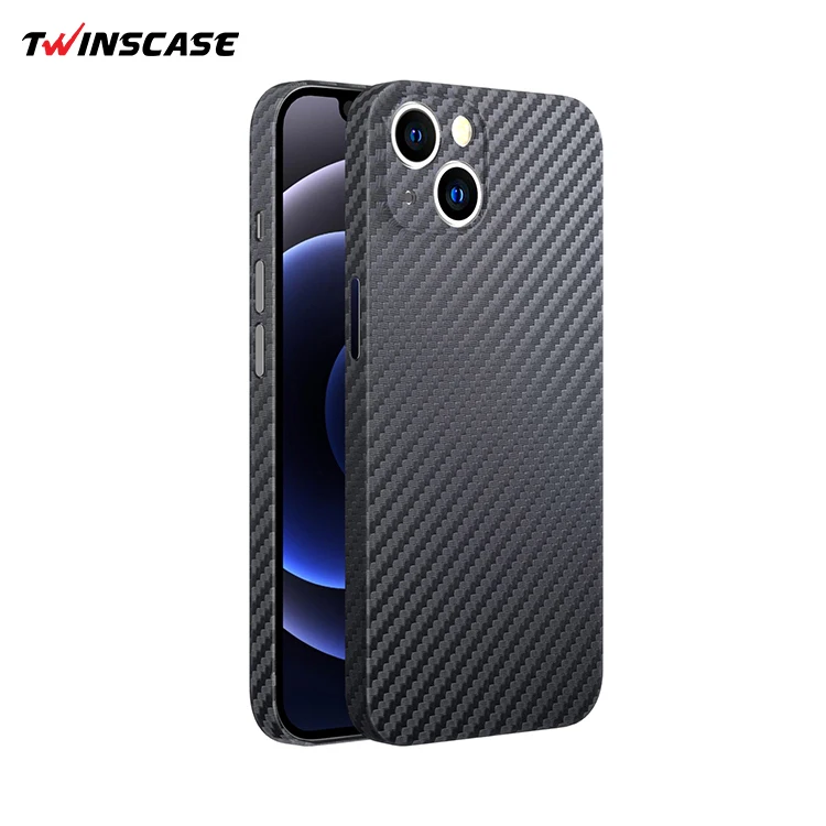 Logo Customize 0.35mm Super Slim Anti-fingerprint PP Cover Carbon Fiber for iPhone 13 Cell Phone Case