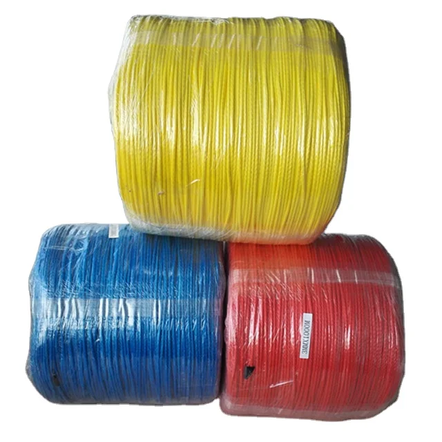 High Strength 3mm 4mm 12 Strand Braided UHMWPE Paraglider Winch Towing Rope