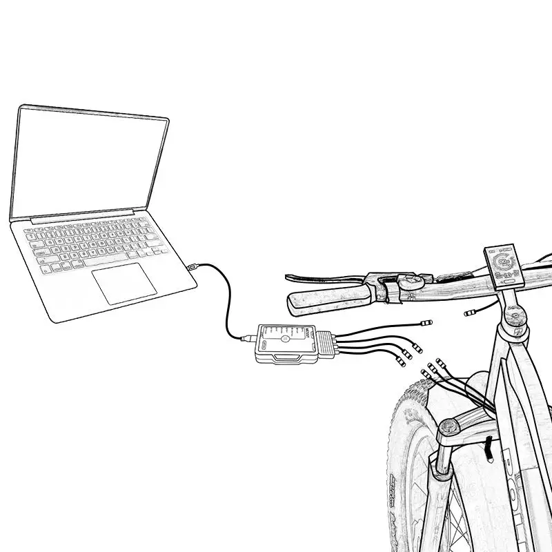 CNEBIKES Bafang Besst tool 8fun electric bike mid motor system downloader for bafang BBSHD m500 m510 m600 ebike