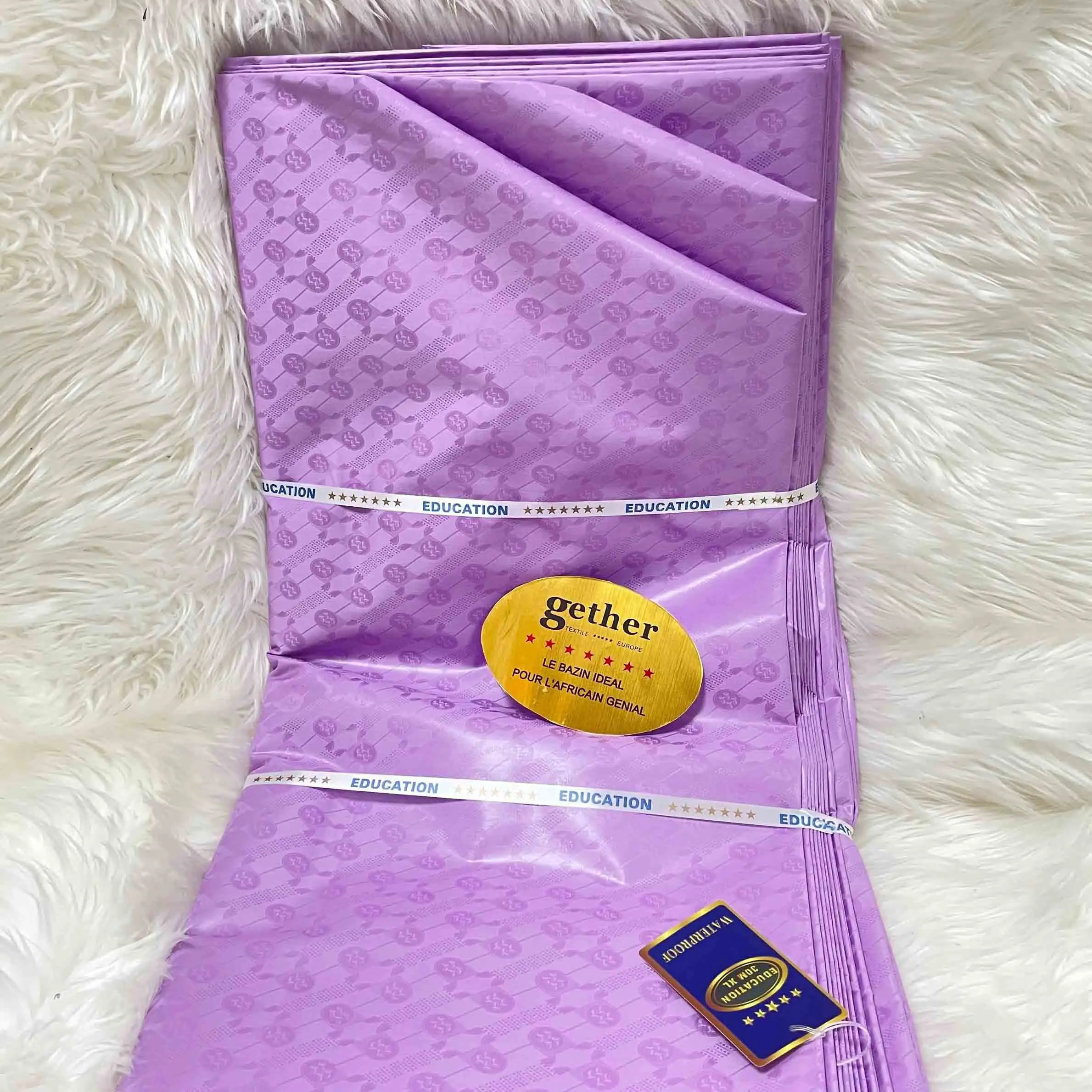  High Quality waterproof Guinea Brocade Bazin Riche 10meter /pc Senegal Garment Tissu Traditional