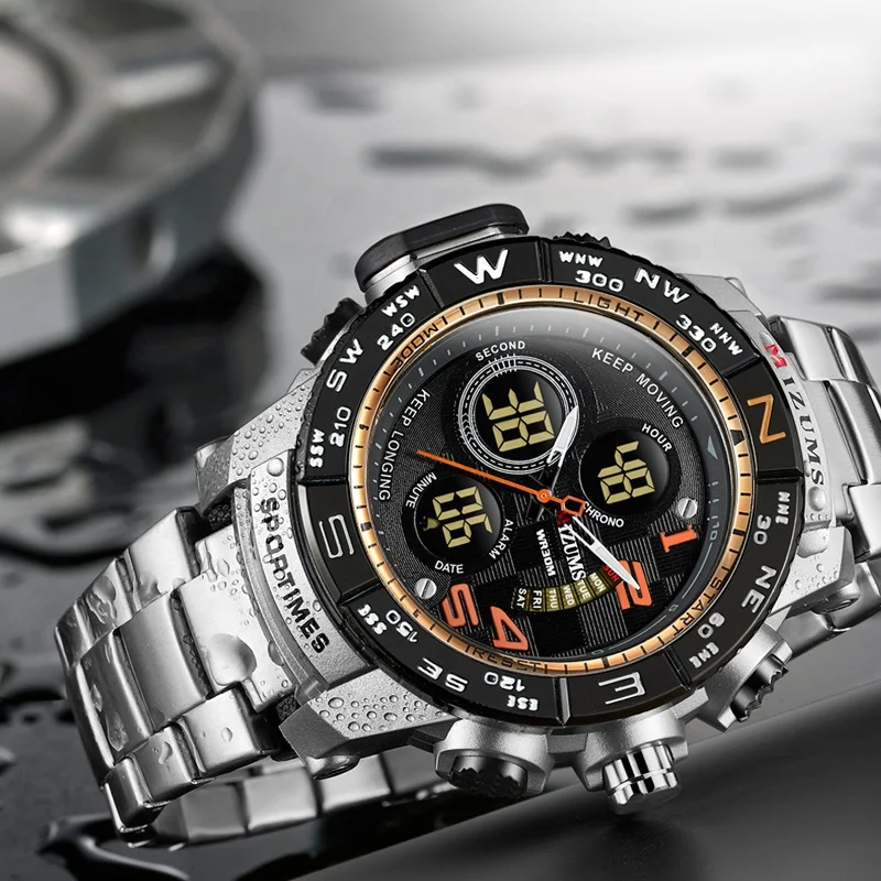 Dr. Jewelry 2022 New Arrival Stainless Steel Band Luminous Hands Three Dials Men Watches for Men Wrist Gifts Jewelry