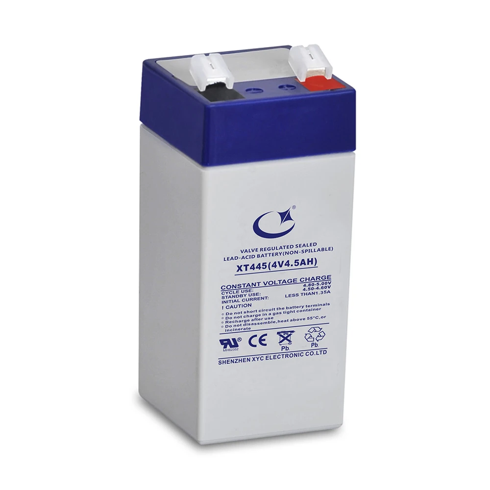 4V 2Ah Sealed Lead Acid Batteries for Led/emergency light with pin terminal 4V 2000mAh