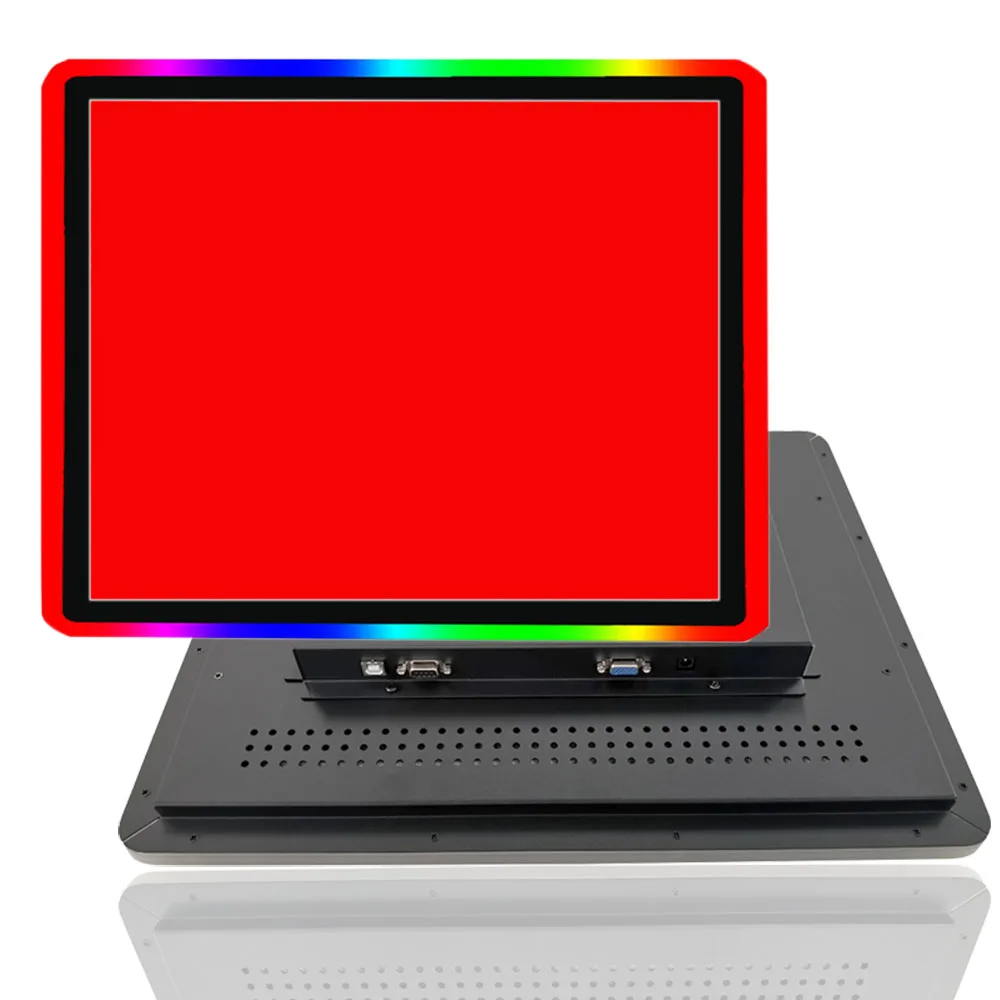 Newest Hot Sale 19 Inch 1280*1024 PCAP Touch Monitor With LED Lights 3M Controller Led Game Touch Monitor POG WMS Monitor