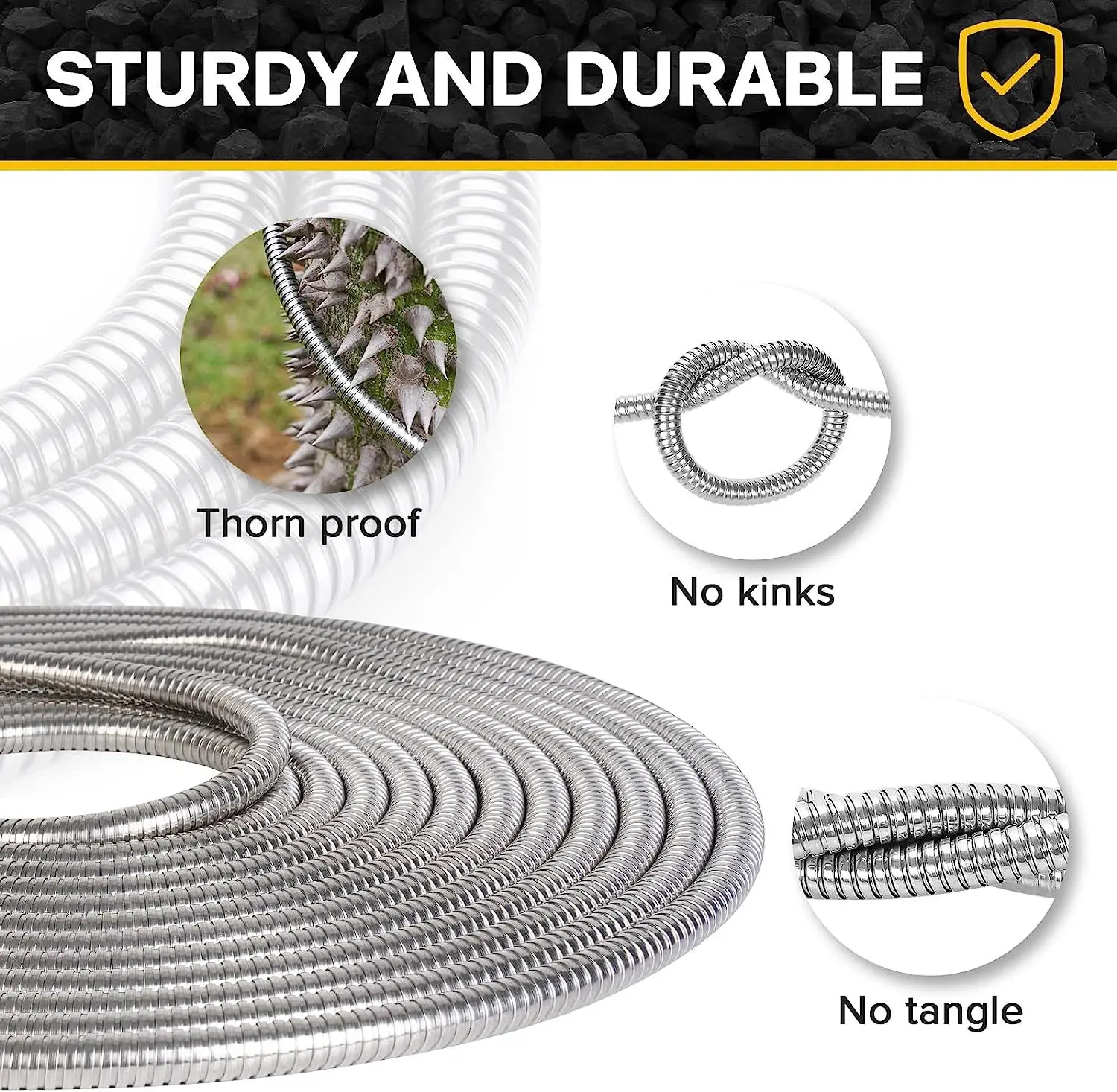 100 feet adjustable durable 3 layer latex expandable magic garden water hose pipe with brass fittings