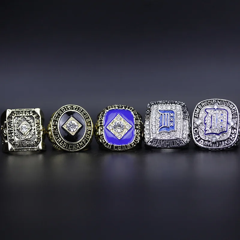 1945 1968 1984 2006 2012 Detroit tigers championship rings Europe and America popular memorial nostalgic classic ring.