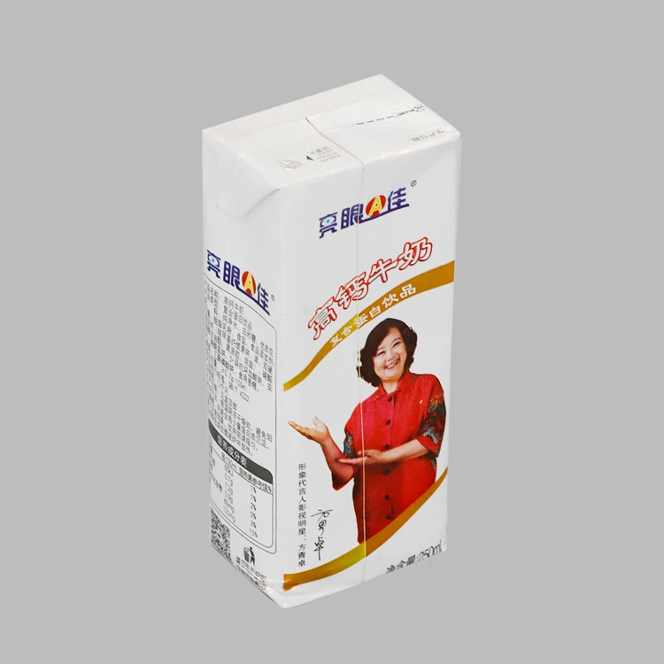 Heli Milk Box Materials Aseptic Milk Box Packaging Paper For Liquid Food