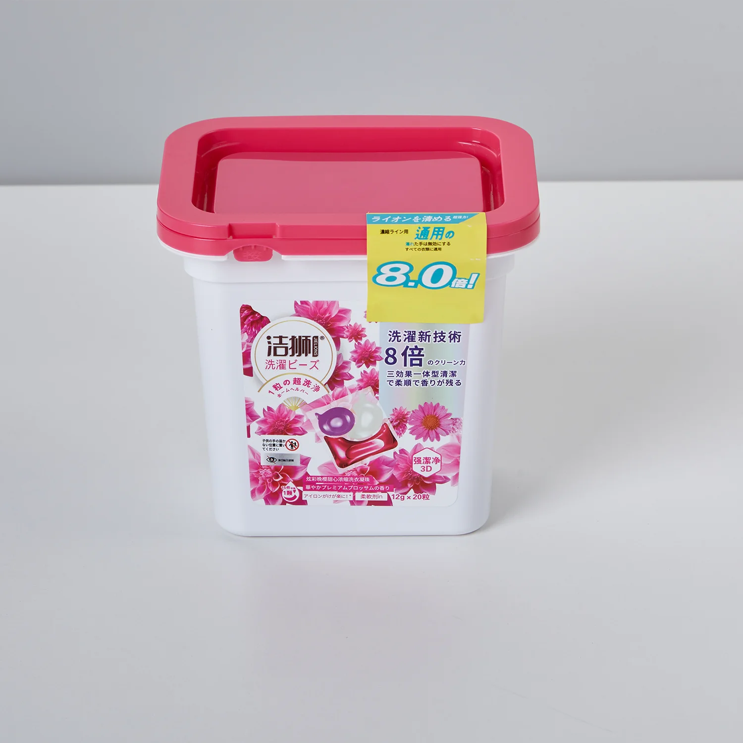 Two-Color 3-in-1 Active Substance 8x Concentrated 3D Feeling Laundry Coagulant Gel 12 Capsules Box Direct Factory Apparel