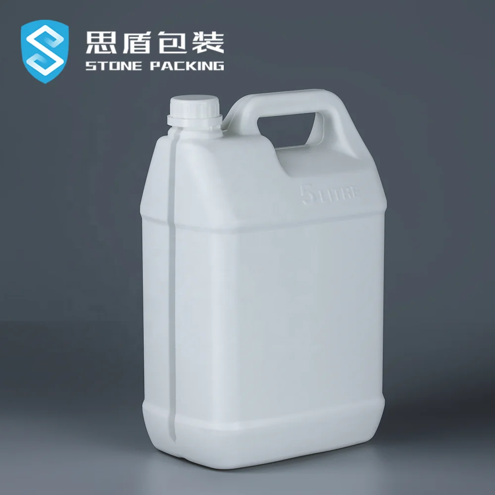  5 л пластиковый цилиндр для жидкого масла квадратная канистра HDPE литров химический с прозрачной линией контейнер-ведро