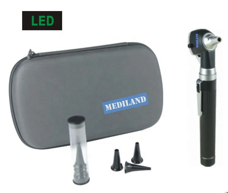 ENT products ML-OT8C  LED Pocket Fiber Otoscope with free speculums  and zipper case