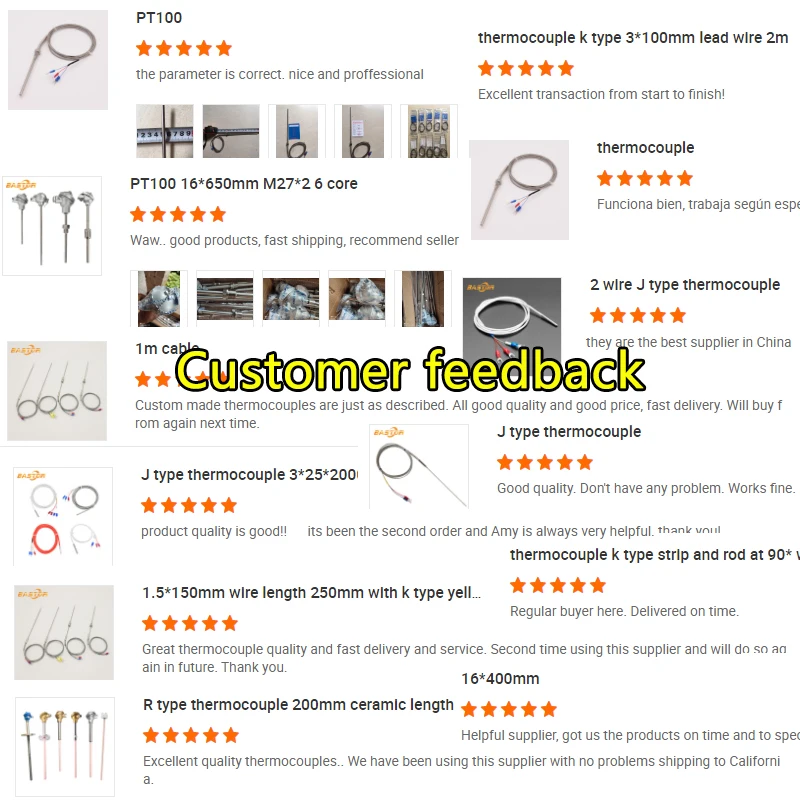 fast response china manufactures high temperature sensor k type thermocouple 1200 degree