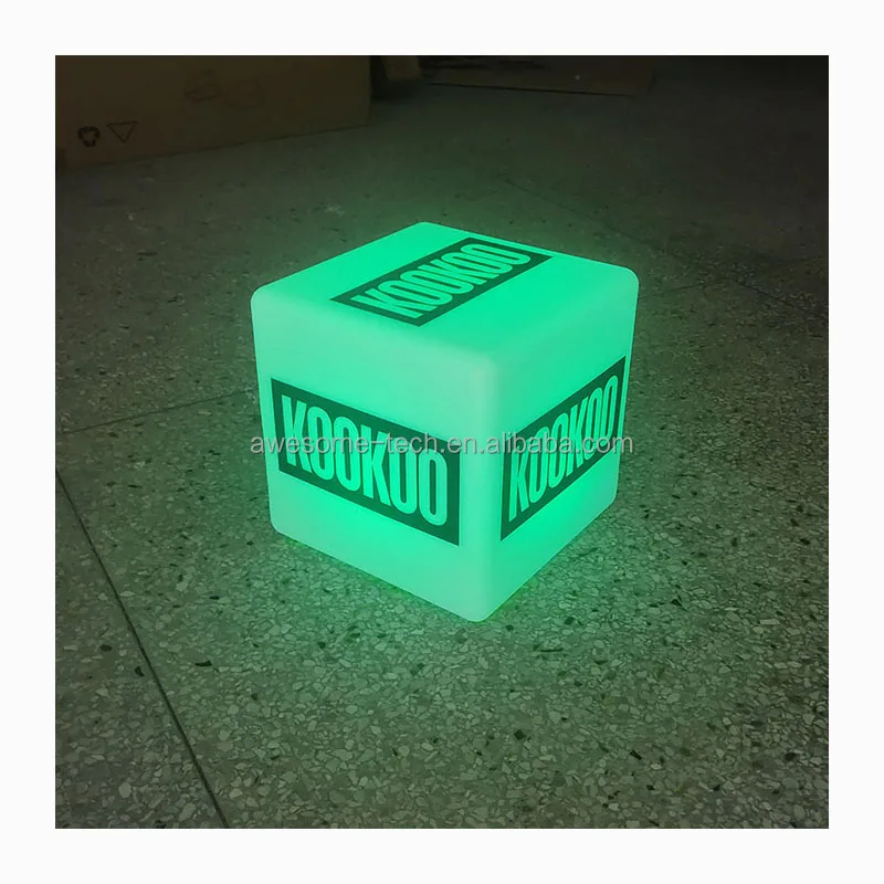 Custom Branded Display Sign Backlit Rechargeable Cube Light Box