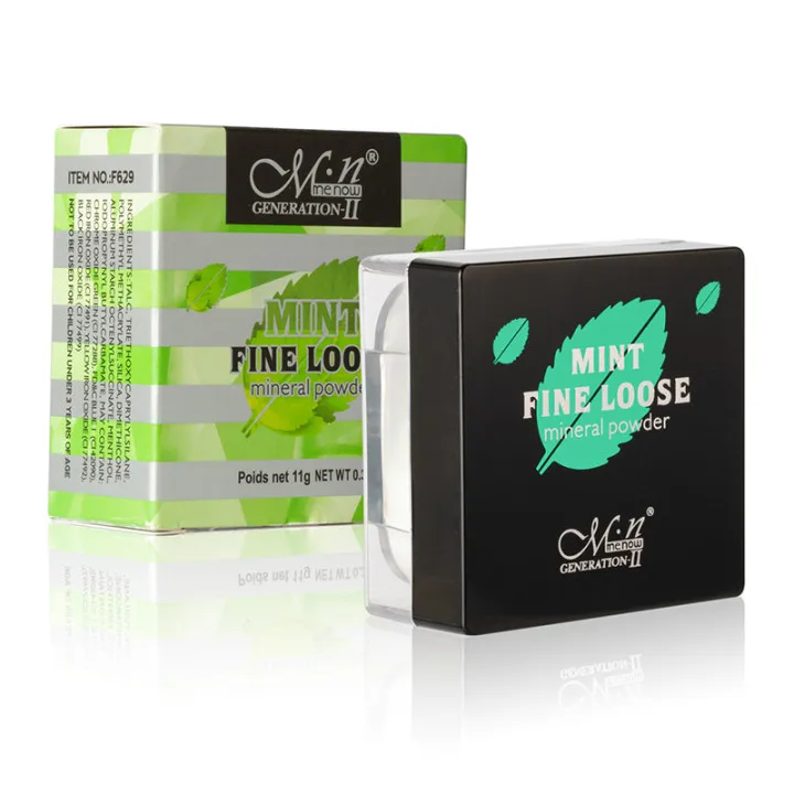 
Free Sample Face Banana Mint Translucent Compact Nourish Pressed Makeup Powder 