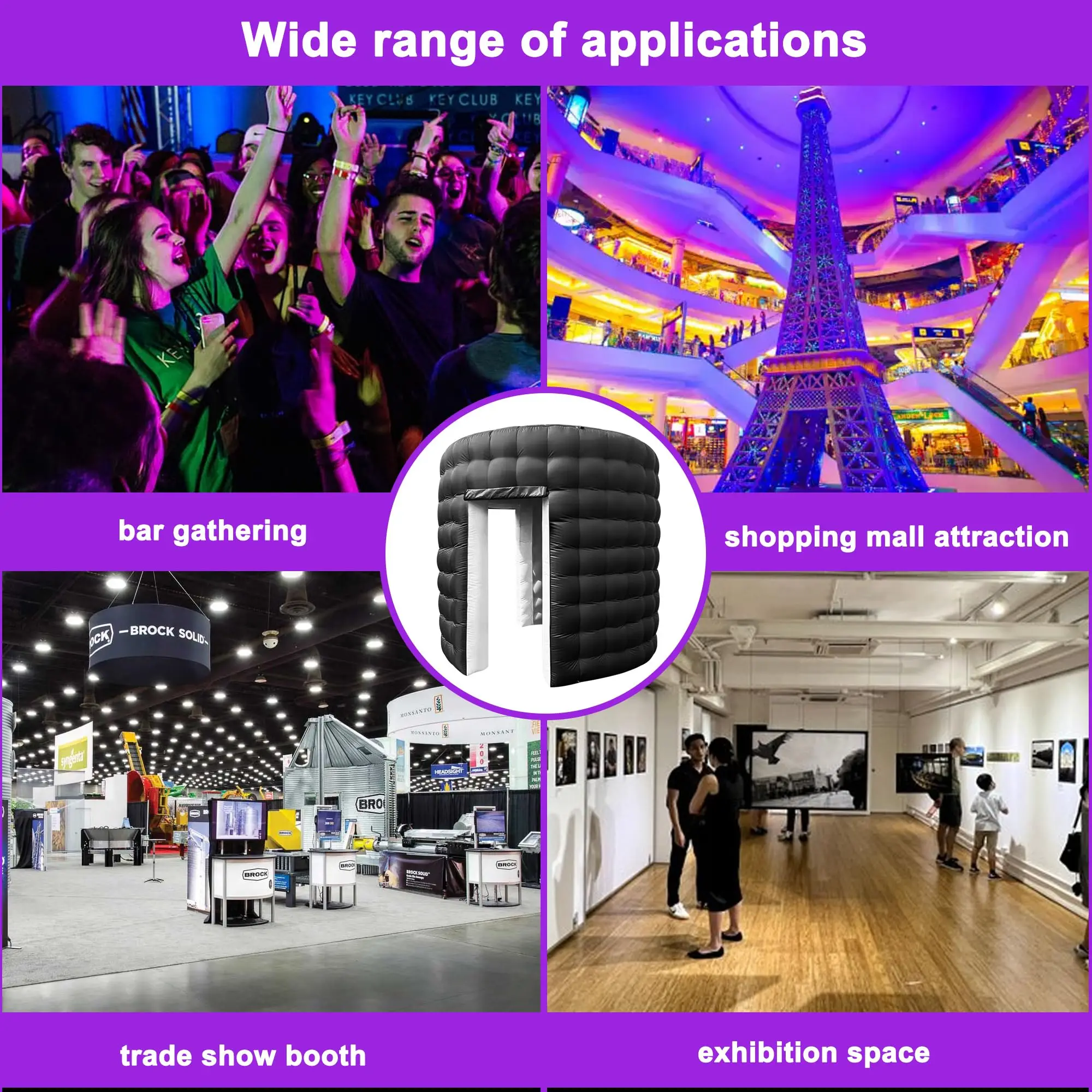 Portable Loudspeaker Shape Photo Booth Enclosure Inflatable Photo Booth 360 Inflatable For Party Wedding