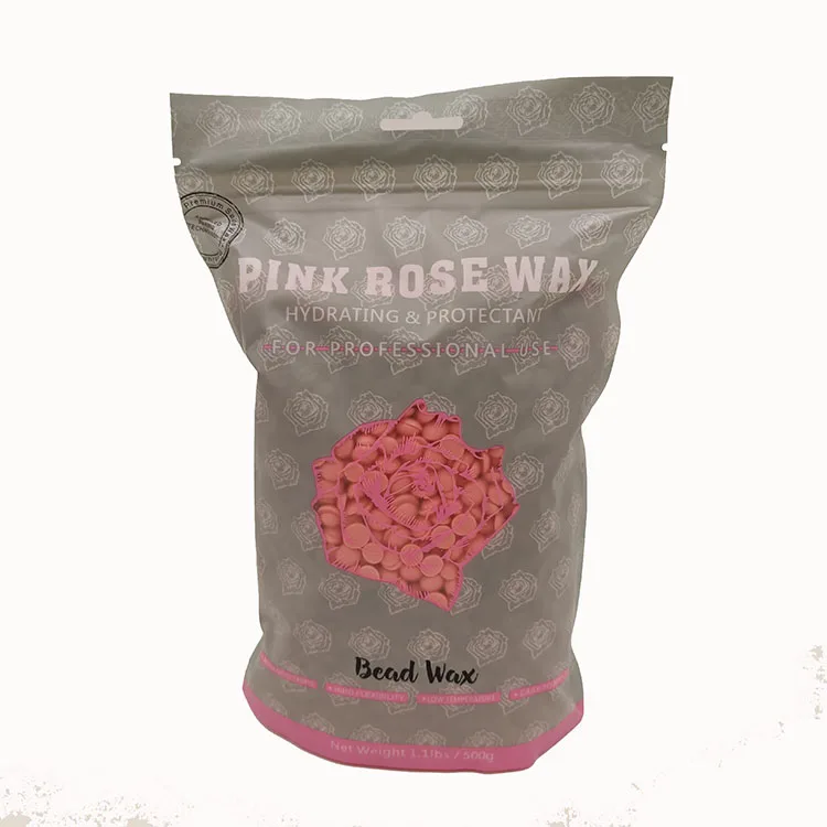 500g Wholesale Profession Private Label Depilatory Hard Wax Beans Beauty Skin Women Hot Film Hard Wax Beads Natural Hair Removal