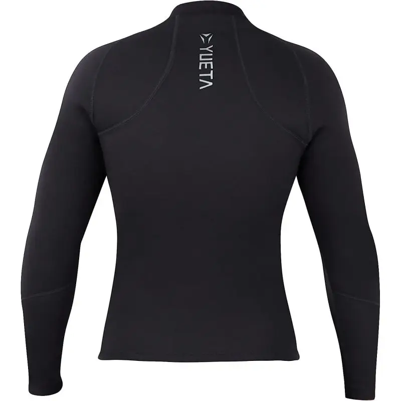 Custom 2mm Wetsuit Jacket Neoprene Long Sleeve Thermal Surf Women Wetsuit Top Men Front Zipper