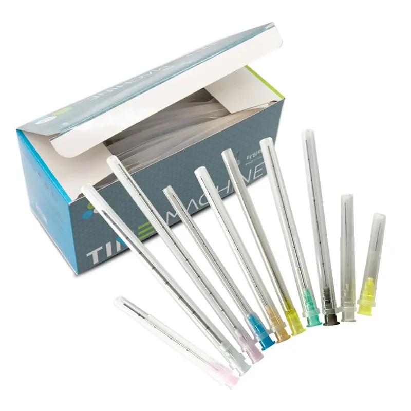 CE Beauty Manufacturer Disposable Stainless Steel 18g 23g 25g 27g Micro Blunt Tip Cannula Needle with Filter