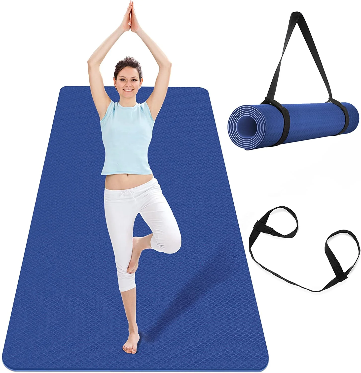 Custom Gym Organic Best Exercise Fitness Folding 8mm Pilates Eco Friendly Tpe Yoga Mat