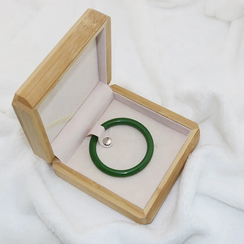 Bamboo organizer storage bracelet box jewelry wooden