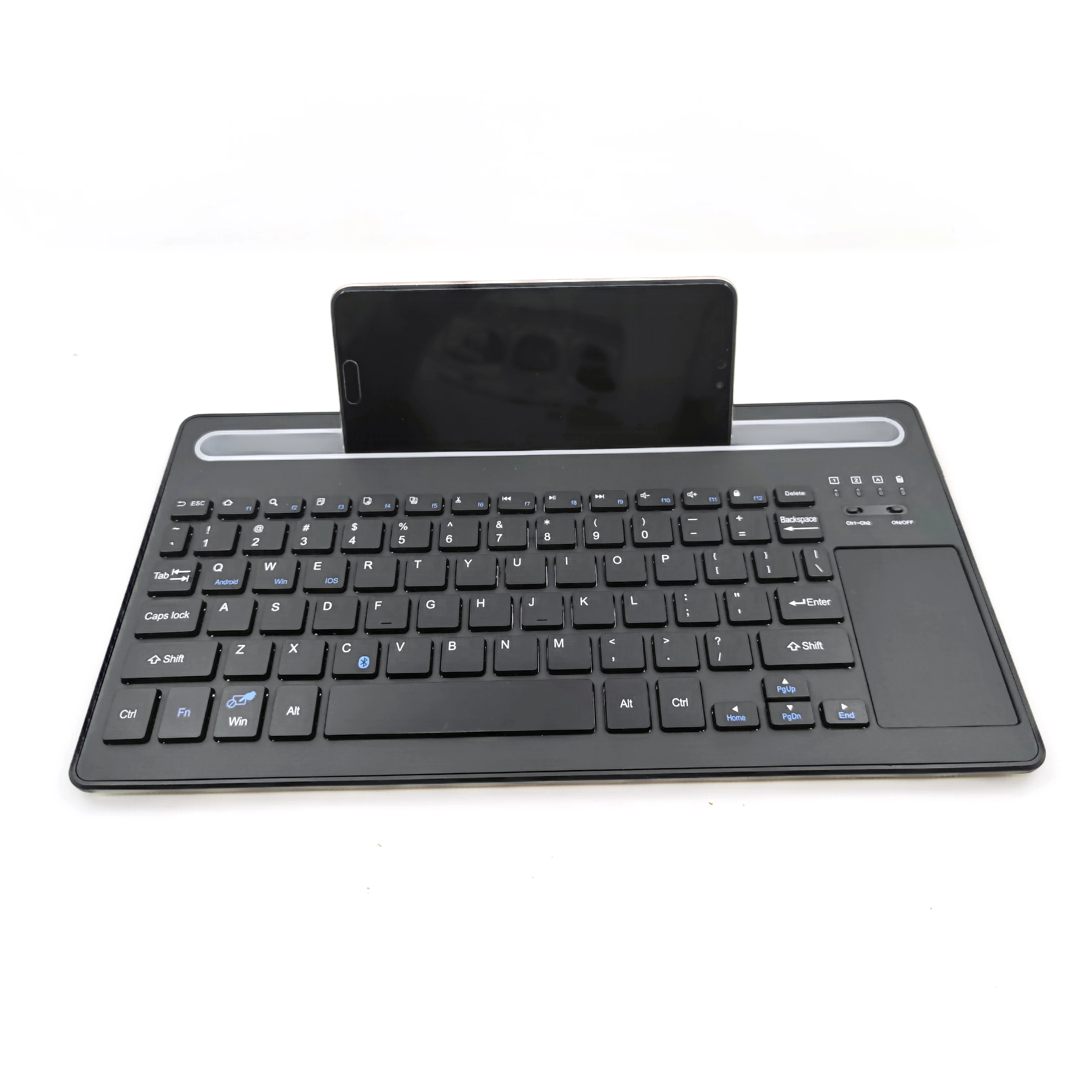Free Sample 10 Inch Wireless Keyboard Mouse for Ipad, Android Tablet PC, Mobile Phone, iPhone, Windows with Trackpad