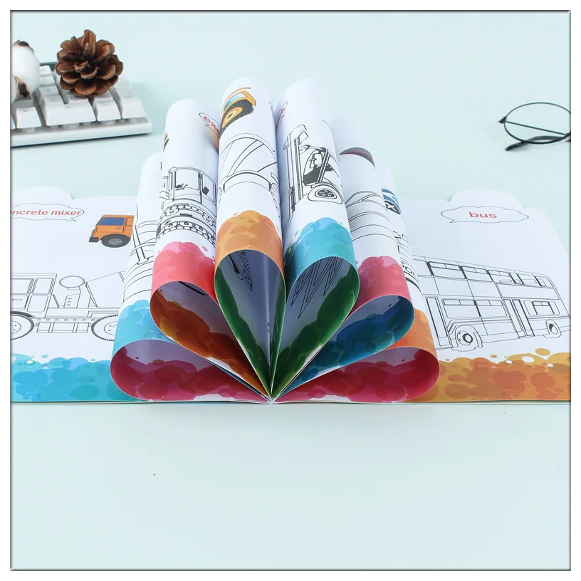 ULi New Arrivals Reusable Graffiti Children Kids Animal Coloring Book Children Drawing Painting Book for Kids