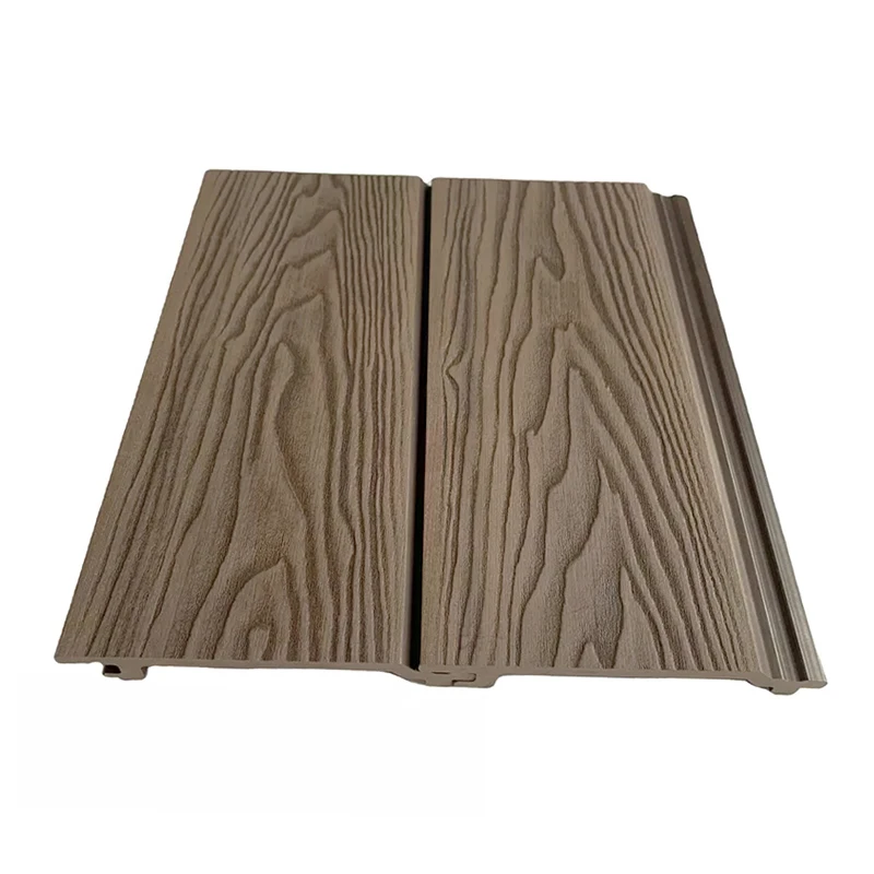 Wall panels and boards external waterproof building materials co extrusion WPC exterior wood grain Wall Panel