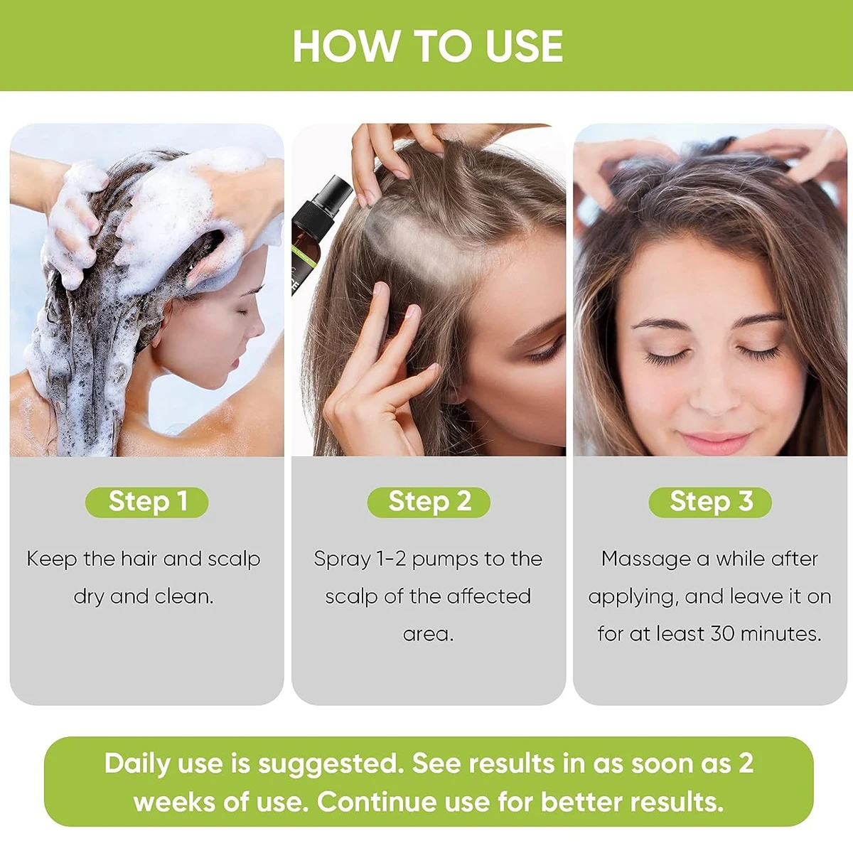 Private Label Organic Natural Hair Care Products Hair Spray For Women And Men Repair Moisturizing Smooth Nourish Plant Based