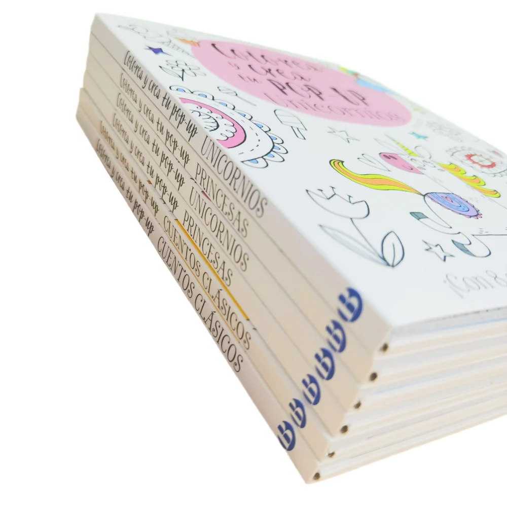 Factory Wholesale Price Film Lamination Paperback Custom Coloring Kids Books Printing