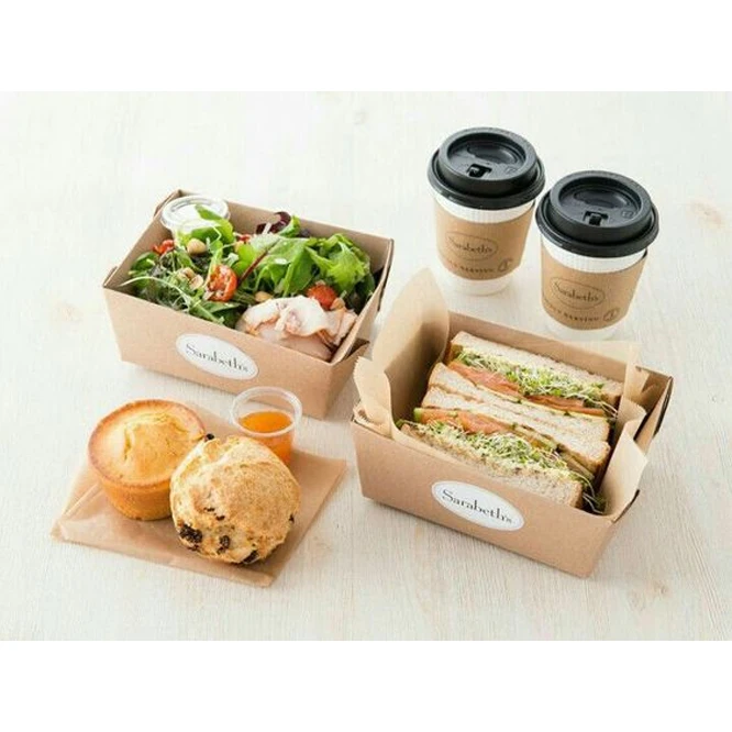 Burger Boxes Biodegradable Delivery Chicken Wing French Fries Sandwich Container Burger Boxes