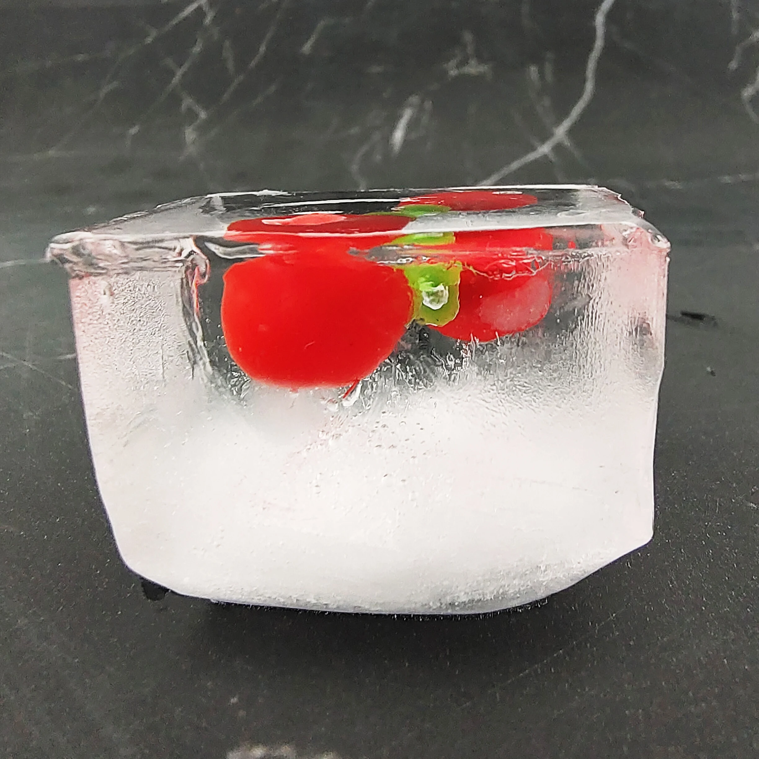 6 grids ice maker square shape ice molds reusable silicone ice cube tray