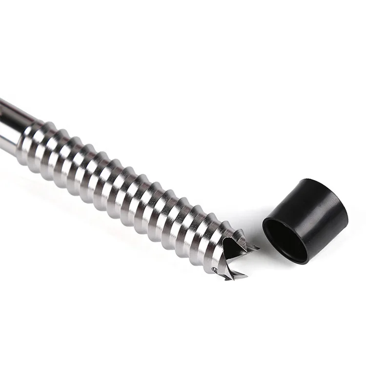stainless steel ice screw for snow mountain climbing
