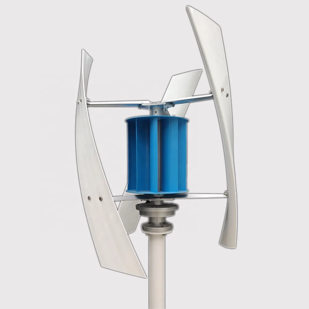 Noiseless Vertical Wind Turbine Generator 1KW 2KW 3KW 48V For Roof