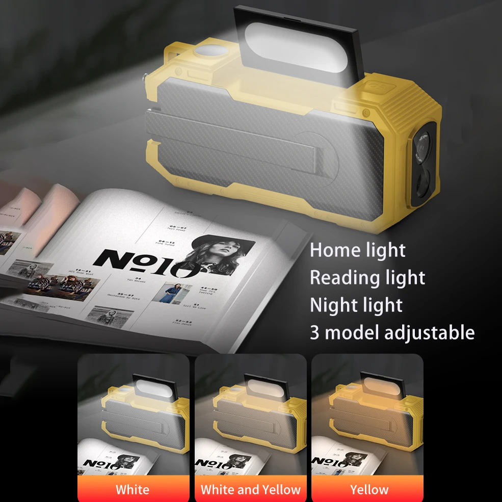 Good quality home Radios Speakers Auto DAB+ AM Fm Digital Radio With Solar Light For Camping