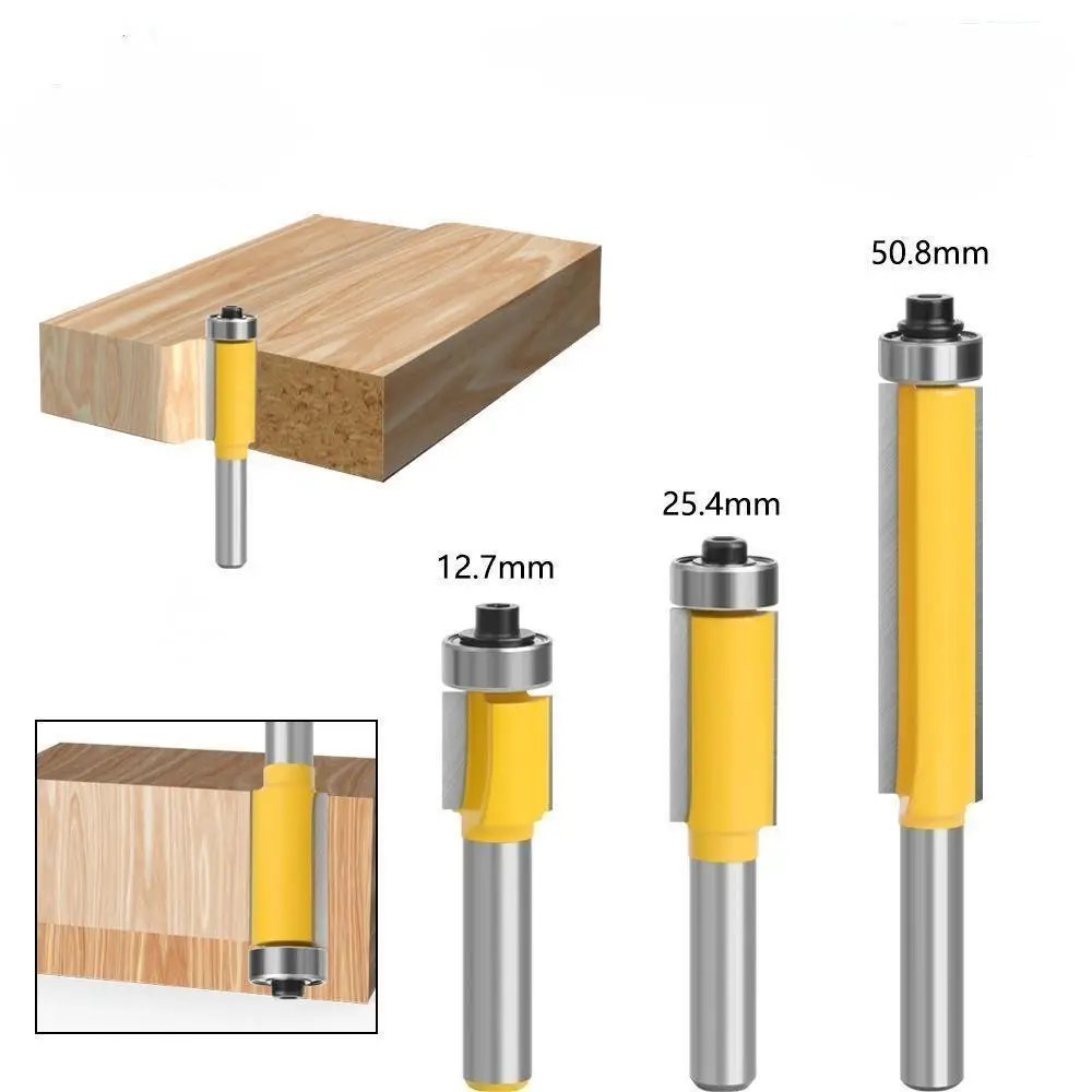 1/2 Woodworking Router bit Bearing Flush Trim Bit for wood decoration