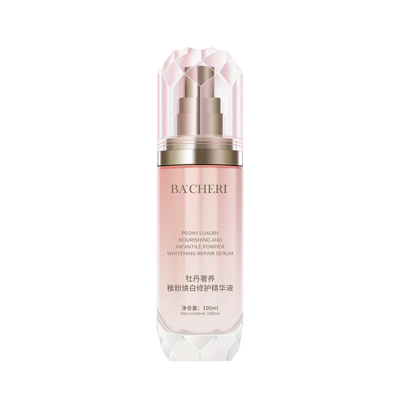 Kangrong Private Label Paeonia Lactiflora Root Rye Seed Adenosine Nicotinamide Nourishing Moisturize Skin Bright Face Serum