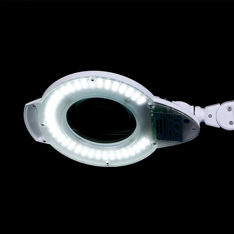 Desktop Led Magnifying Lamp for Trolley with 3 Time Diopre Available Resin Lens with 8x Small Lens Professional Manufacturer